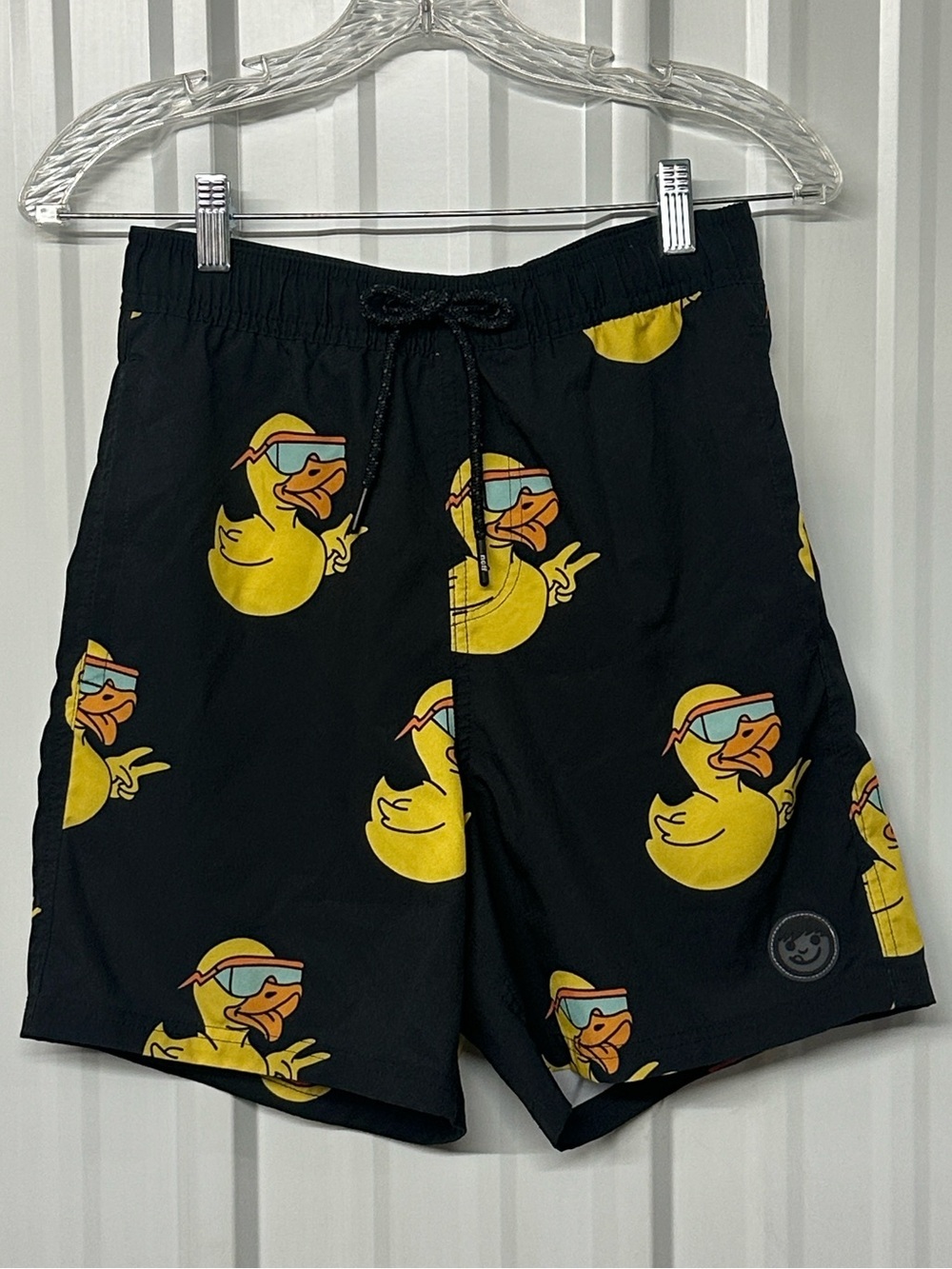 Neff Chill Mode Peace Ducky Swim Board Shorts Men Graphic Surf Skate Streetwear - Picture 2 of 9